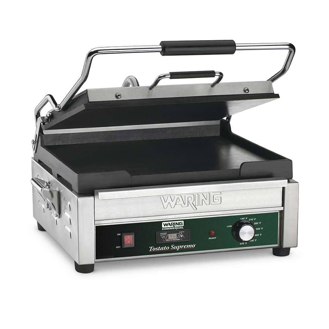 Flat Panini Grill with Timer, 14.5" x 11"
